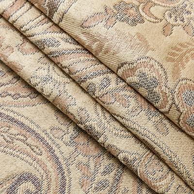 China 100% Polyester Wholesale Textile Fabric Jacquard Curtain Drape Home Jacquard Fabric For Curtains for sale