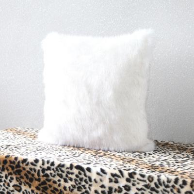 China China Stylish Custom Furniture Pillow Case Cover Knitted Plush Faux Fur Decorative Cushion Cover for sale