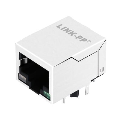 China Ethernet Interface China Factory OEM Base-T 8p8c Single Left Magnetics RJ45 Jack Tab Down RJ45 Modular Female Connector 100 for sale