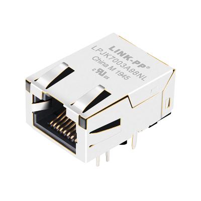 China 1000 BASE-T Ethernet Interface Factory Price Low Profile Modular Jack 1368398-6 Tag 1368398-2 Up 8p8c RJ45 Female Connector for sale