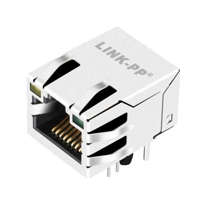 China SOHO\LAN-on-motherboard rj45 Ethernet pcb jack\hub\switch HR915350C with poe 10/100base-t female rj45 connector for sale