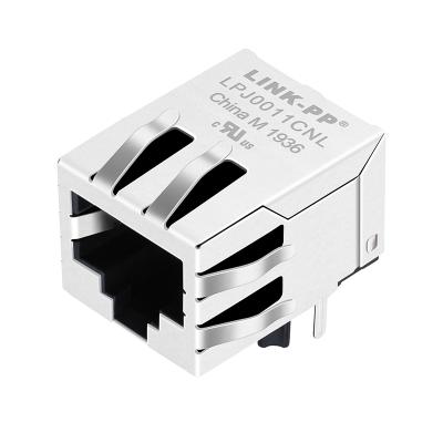 China THT Solder CTJ-10-10-2450ERL P65-POZ-18K7 UE-LU1D041A1 10/100 Base-T RJ45 Ethernet Female Connector for sale