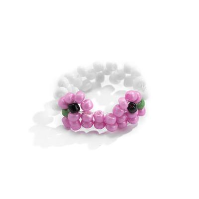 China Bright Colors Sell As Hot Cakes 2.1g Lovely Eternity Ring Women Rings In Pink for sale