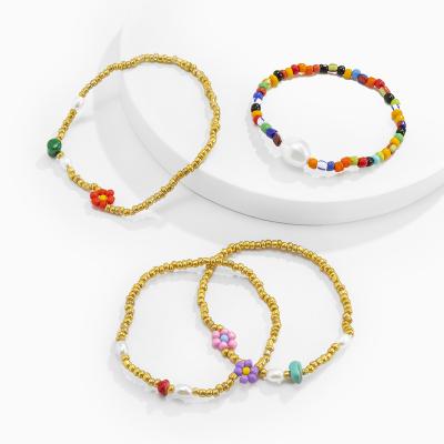 China Luminous Colors China Wholesales Custom Color Fluorescent Natural Stone Beaded Niche Design Contrast Bracelet for sale