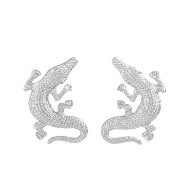 China Female Fashionable Bright Temperament All-match Personality Summer Earrings Cute Crocodile Colors Jewelry for sale