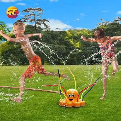 China Outdoor Toys Pour Kids Sprinkle Octopus Water Sprinkler Spray Toy for sale