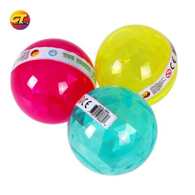 China Sports Play 100mm Plastic TPU TPR Crystal Bouncing Ball Toy for sale