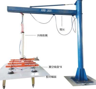 China Without Electricity Electric Pneumatic Suction Cup Lifter Jib Crane Slab Vacuum Glass Lifter For Sheet Metal for sale