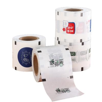 China Top Selling Biodegradable Mixed Waterproof Pulp Sealing Film For Bubble Tea Cups Sealing Roll Film for sale