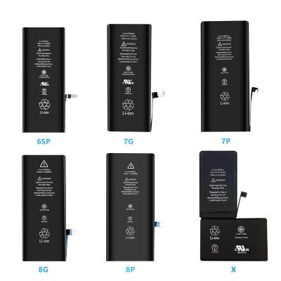 China Cell Phone Mobile Phone Battery For Iphone 5 6 6s 6splus 7 8 Pplus X XR XS MAS Rechargeable Batteries for sale