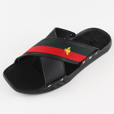 China Anti-Smell Men's Fashion Casual Sandals Beach Shoes Unique Genuine Leatherette Sandal Men Indoor Soft Outdoor Quick Drying Slippers for sale