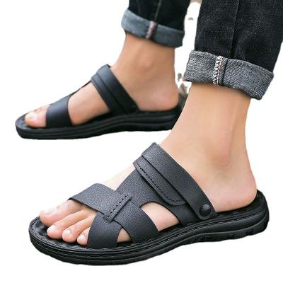 China Anti-odor summer unique thick outdoor high-quality men's faux leather wholesale and retail/beach sandals for sale