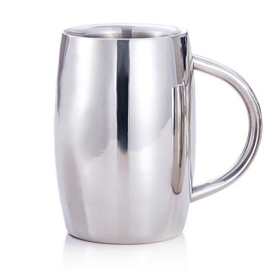 China Viable Milk Tea Cup Anti-Drop Cup Spirit Mirror Mug Beer Stainless Steel Drinkware Cold Coffee Milk Mug for sale