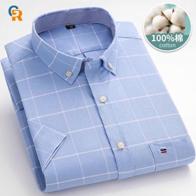 China Anti-pilling OEM Cotton Shirt Designs Short Sleeves Custom Embroidered Workwear for sale