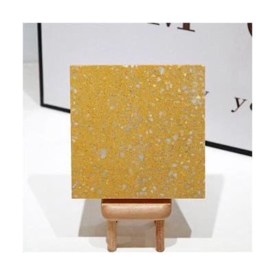 China Modern Inorganic Terrazzo Yellow Series GM-P-Y003 Golden Terrazzo Tile for Floor and Wall Customized Terrazzo Slab for sale