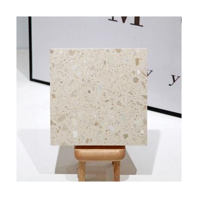 China Modern Indoor Outdoor High quality Inorganic Terrazzo Yellow Series GM-P-Y007 Light Yellow Terrazzo Floor Tile Terrazzo Slab for Table for sale