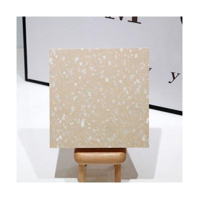 China Modern Indoor Outdoor High quality Inorganic Terrazzo Yellow Series GM-P-Y008 Light Yellow Terrazzo Floor Tile Terrazzo Slab for Table for sale