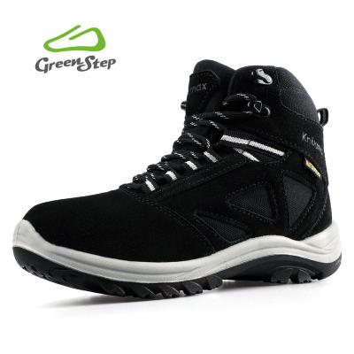 China Custom New Arrivals Black PU Waterproof Shoes Man Sneaker Outdoor Hiking Boots For Men for sale