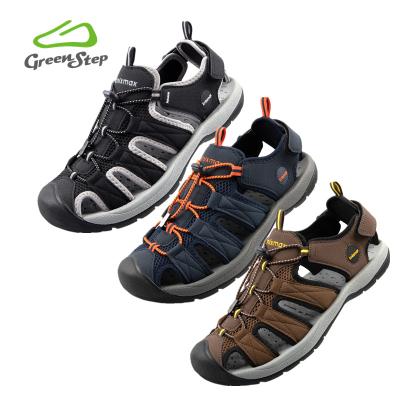 China Fashion trend in running hot sale designer sandals men's sports waterproof anti-skid rise flat sandals fashion trend for sale