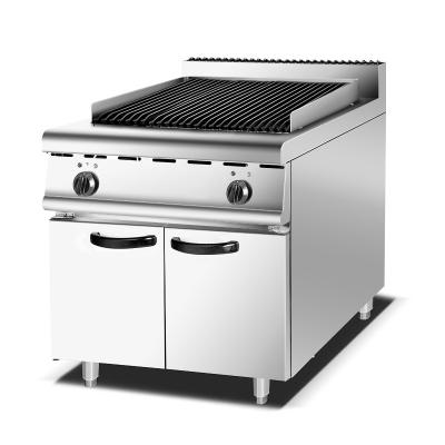 China Commercial Standing BBQ Grill Easily Cleaned Lava Rock Grill With Cabinet for sale