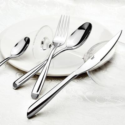 China Stocked Home Use Stainless Steel / Restaurant Dinner Knife / Main Fork / Spoon for sale