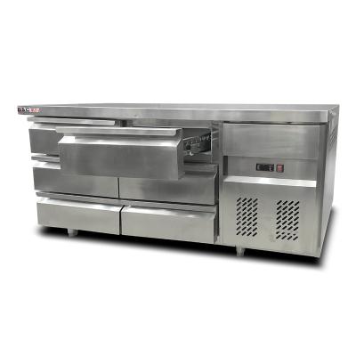 China Hot Sale Single-temperature Commercial Restaurant Kitchen Refrigerator With Drawers for sale