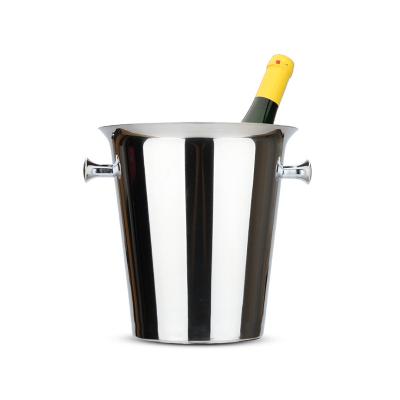 China Sustainable Stainless Steel Ice Bucket Mental Beer Champagne Bucket / Wine Cooler for sale