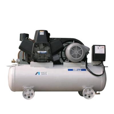 China Anest Iwata Silent Oil Free Silent Piston Driven Type Dry Air Compressor 5.5kw 7.5kw 11kw for sale