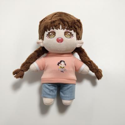 China Plush Doll Product Girl Star Doll Plush Stuffed Soft PP Cotton Novelty Toy With Custom Clothes Factory Made for sale