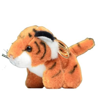 China Wholesale Plush Toy Tiger Keychain Soft Tiger Pendant from pp cotton factory for backpack keychain toy for sale