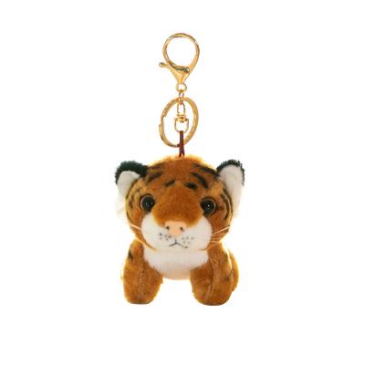 China High Quality Key Chain Plush Toy Gift Wholesale Animal Tiger Panda Small Pendant Stuffed Animal Pendant for sale