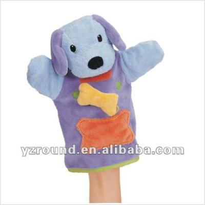 China Stuffed Plush Toy Model Dog Hand Puppet Glove Doll Toy Gift for sale