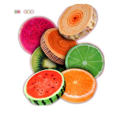 China Anti-Apnea Fruit Shape Stuffed Soft Printed Foam Sponge Plush Cover OEM Cushion for sale