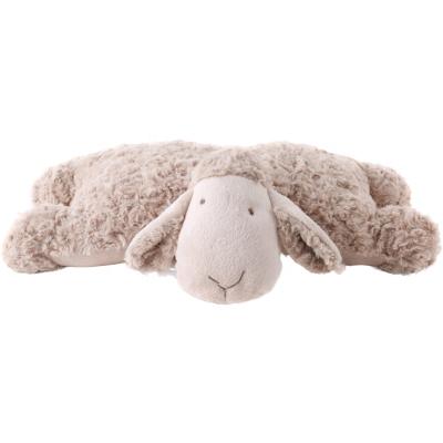 China Anti-Apnea Quality Sheep Beige Cute Soft Fluffy Nice Plush Stuffed Lamb Pillow for sale