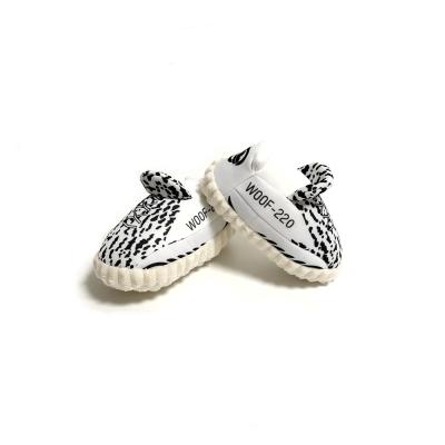 China Cute Gift Yeezy Stuffed Shoe Design Custom Plush Squeaker Dog Toys for sale