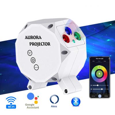 China Modern Galaxi Star Night Light Projector, Northern Light Aurora Projector with Speaker and APP Control for sale