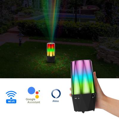 China EUROPEAN Wifi Alexa Google Home Controlled USB Baby Bedrooms Aurora Cosmic Star Night Light Laser Projector for sale