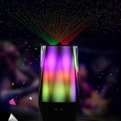 China Modern Bedroom Bedside Table Laser Light Lamp with Music Speaker Star Projector Night Light for sale