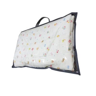 China Recyclable Factory Wholesale Custom Printed High Quality Clear PVC Pillow Bag With Zipper for sale