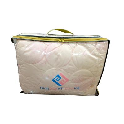 China Suitable Quality Price Recyclable Zipper PVC Cover Guaranteed Blanket Bag for sale