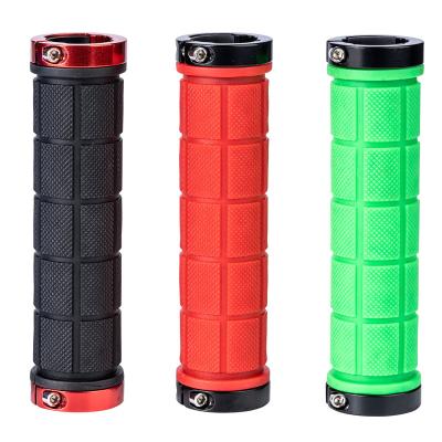 China Mountain Bikes Bike Anti-Slip Rubber Parts PVC MTB Mountain Road Bike Grips Outdoor Locking Bicycle Handlebar Grips Kids Bike Grips for sale