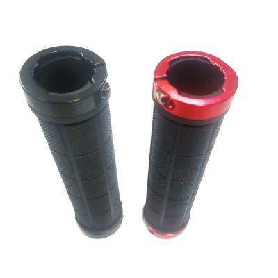 China BMX Bicycle Parts PVC MTB Anti-Skid Mountain Road Rubber Bike Grips Outdoor Locking Bicycle Handlebar Grips Kids Cycling Grips for sale