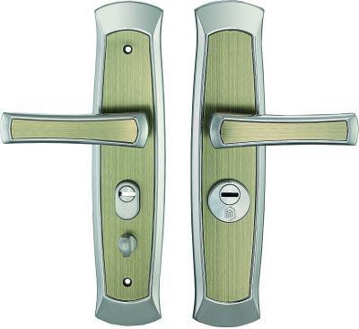 China SUS304 Stainless Steel 304 Handle Sliding Door Lock Set Cylinder Office Door Glass Door Lock for sale