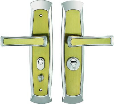 China SUS304 Stainless Steel Key Lock 201 304 Cylinder Hotel Handle Luxury Sliding Key Glass Door Lock for sale