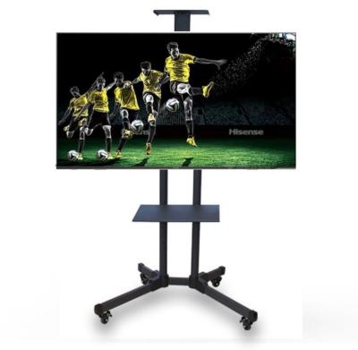 China Kinbay Whiteboard Teaching Machine 1.5mm Cold Rolled Steel Electronic Mobile LCD TV Stand On Wheels LCD Plasma TV Stand With Wheels for sale