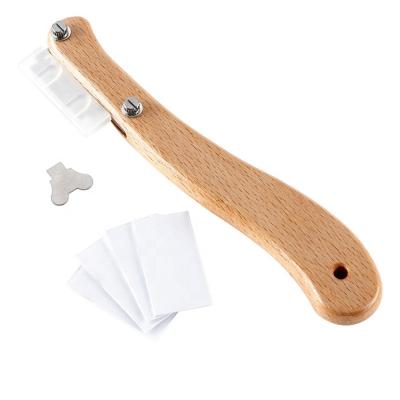 China New Sustainable Released Bread Blade Stainless Steel Wooden Bread Dough Scoring Lame for sale