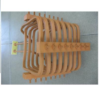 China Building Material Shops Customizing Melting Furnace Induction Coil Square Copper Tube Winding Medium Frequency Copper Ring for sale