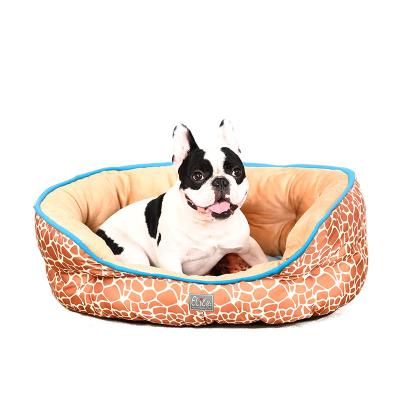 China Wholesale Custom Cute Dog Bed Breathable Non Slip Removable Washable Dog Beds Furret Plush Dog Bed for sale