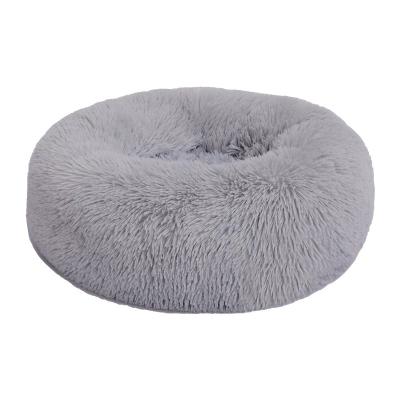 China Ultra Soft Breathable Washable Faux Fur Cushion Fluffy Cat Bed Pet Beds Coral Fleece Around Sofa Dog Bed for sale