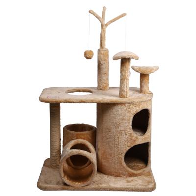 China Viable Scratch Board The Paradise Of The Cat House Castle Villa Nest Interactive Cat Toy Cat Tree for sale